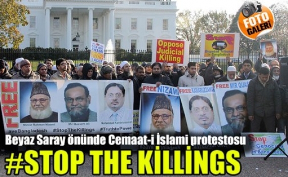 Beyaz Saray önünde 'Cemaat'i İslami' protestosu