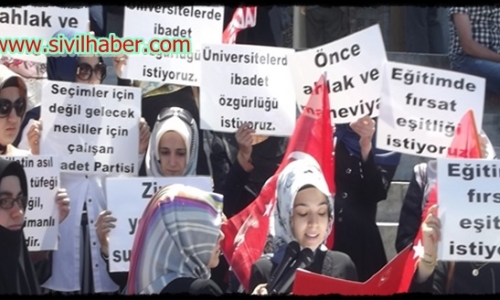 Saadet Partisi İstanbul İl Kadın Kolları Gençlik Komisyonu Basın Açıklaması Yaptı.