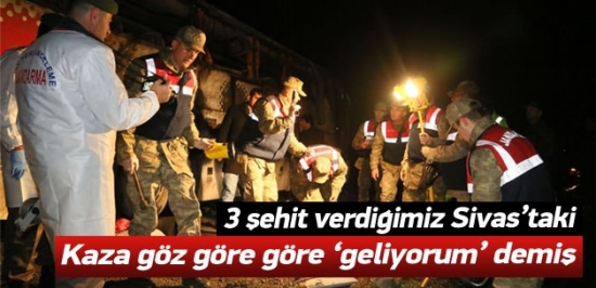Erdoğan'ı takip eden otobüs Sivas'ta kaza yaptı: 3 polis şehit, 40 yaralı