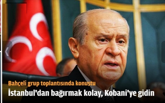 İstanbul'dan bağırmak kolay, Kobani'ye gidin