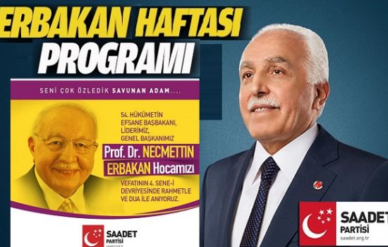  Prof. Dr. Mustafa Kamalak'ın Erbakan Haftası programı