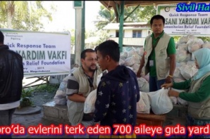 Moro’da evlerini terk eden 700 aileye gıda yardımı