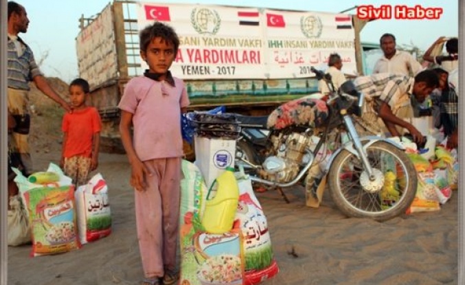 İHH’dan 5 bin Yemenliye gıda yardımı
