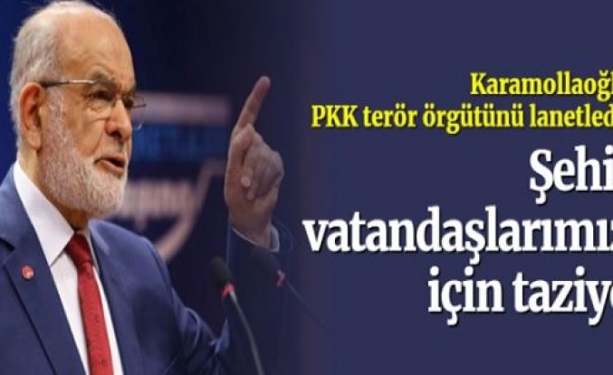 Karamollaoğlu PKK'yı lanetledi: Şehit vatandaşlarımız için taziye