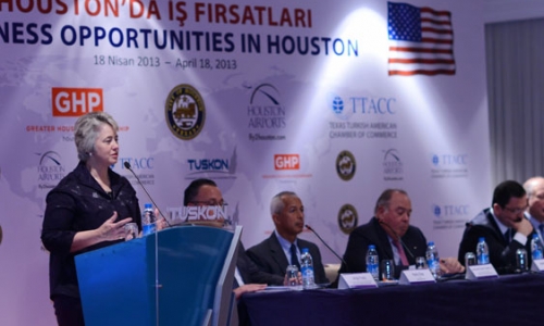 Houston Belediye Başkanı ve iş adamları heyeti, Türk iş adamlarını Houston’a yatırım yapmaya çağırdı…
