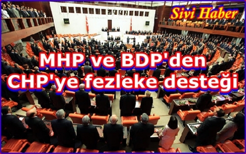 MHP ve BDP'den CHP'ye fezleke desteği