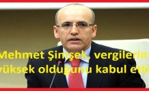 Mehmet Şimşek, vergilerin yüksek olduğunu kabul etti