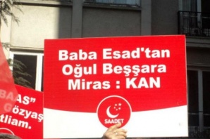 Saadet İstanbul Esad ve Yönetimini Protesto Etti