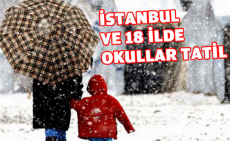 İstanbul'da kar tatili